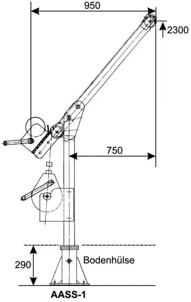 ARTEX Auslegerarm AASS-1 aus V2A Edelstahl Neue Kollektion