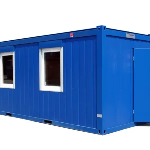 Containex Bürocontainer BM 24ft, Rauminnenhöhe 2.540 mm, Enzianblau Zertifiziert