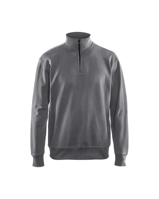 Solange Der Vorrat Reicht Blakläder Sweatshirt mit Half-Zip 3369 grau Größe: 3XL