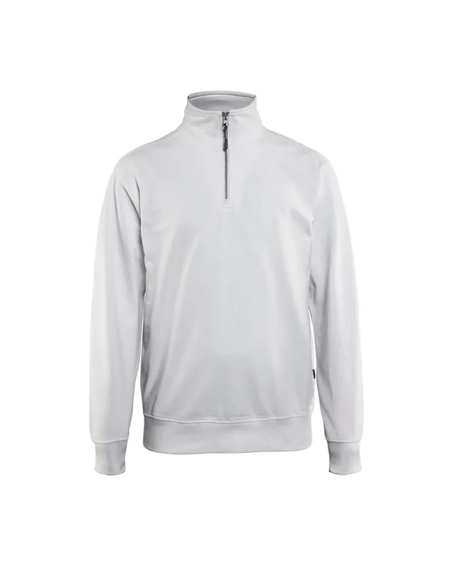 Bestpreis Blakläder Sweatshirt mit Half-Zip 3369 weiß Größe: 3XL