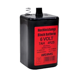 Günstig Wemas Trockenbatterie 6V, 7 Ah