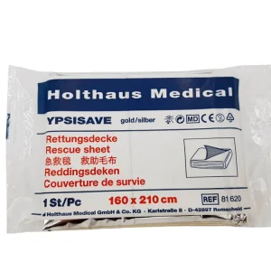 Holthaus Medical YPSISAVE Rettungsdecke gold/silber 160 x 210 cm Neue Kollektion