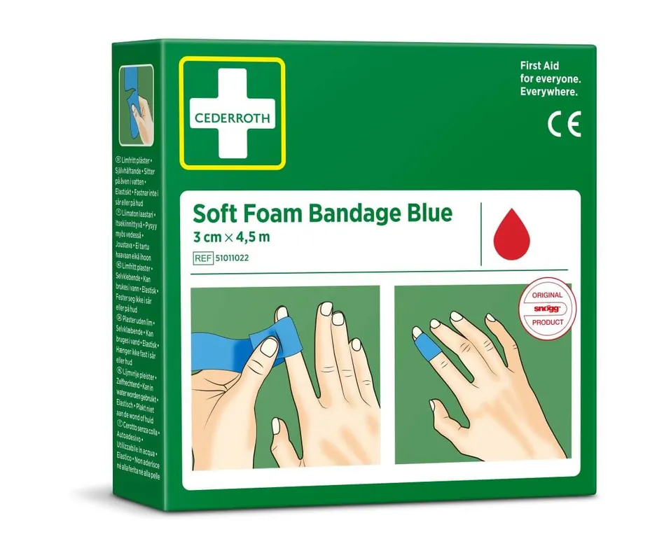 Echt Holthaus Medical Wundverband SOFT1 blau 3 cm x 5 m