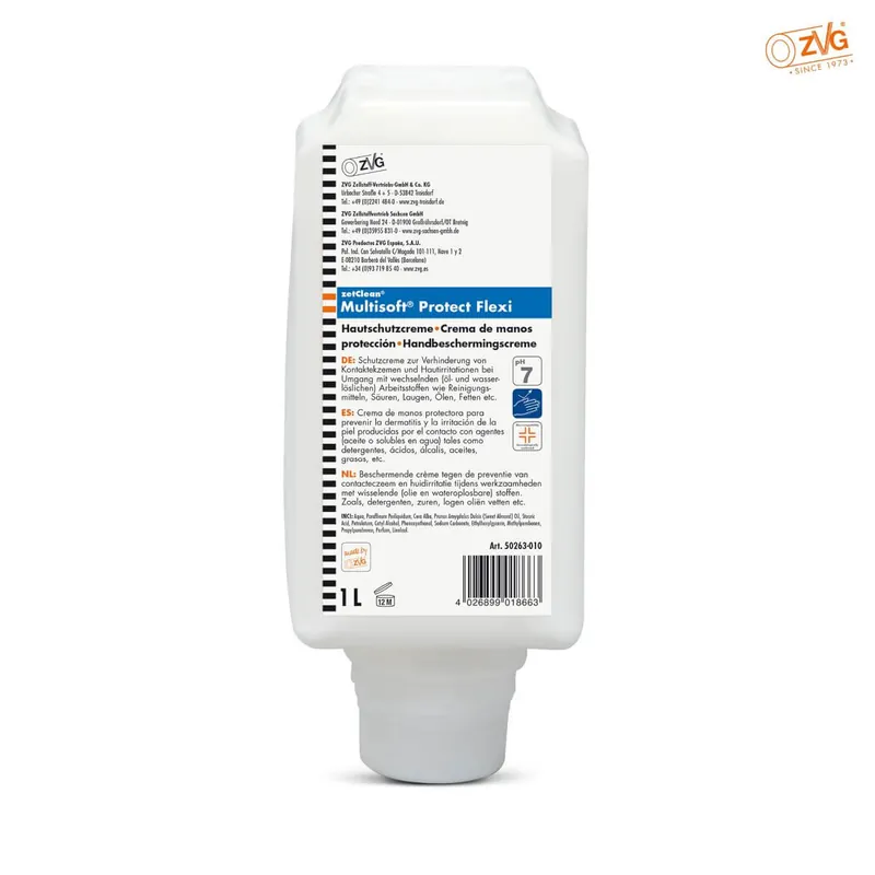 ZVG Hautschutzcreme Multisoft Protect Flexi Inhalt: 1 l Neuheit