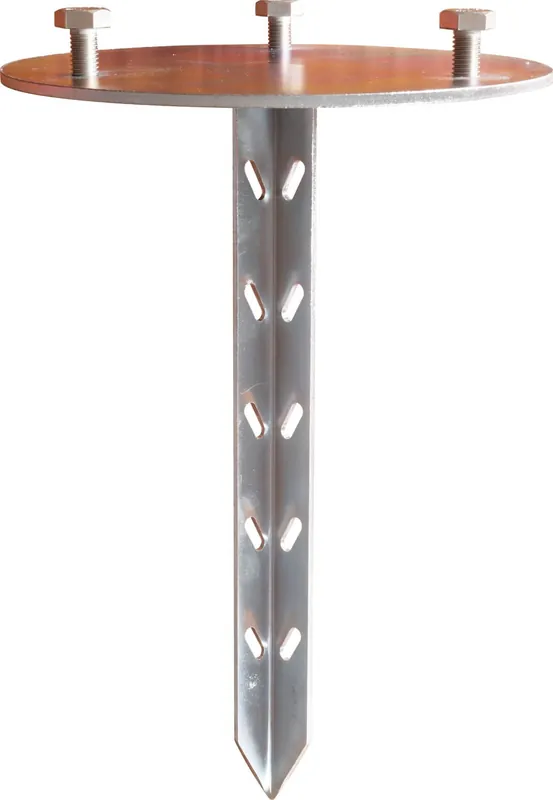 Mega-Angebot TEMKA Erdspieß Schraubloch: 3 x Ø 12 mm, Eisenplatte Ø 200 x 5 mm