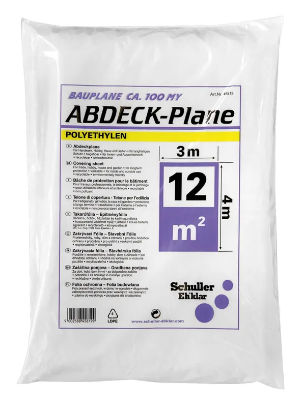 Abverkauf Schuller Abdeckplane TARGET LDPE extra stark Maße: 4 m x 12