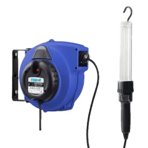 Echt Pneutec Kabelaufroller automatisch 24 V, 15 m, mit Handleuchte