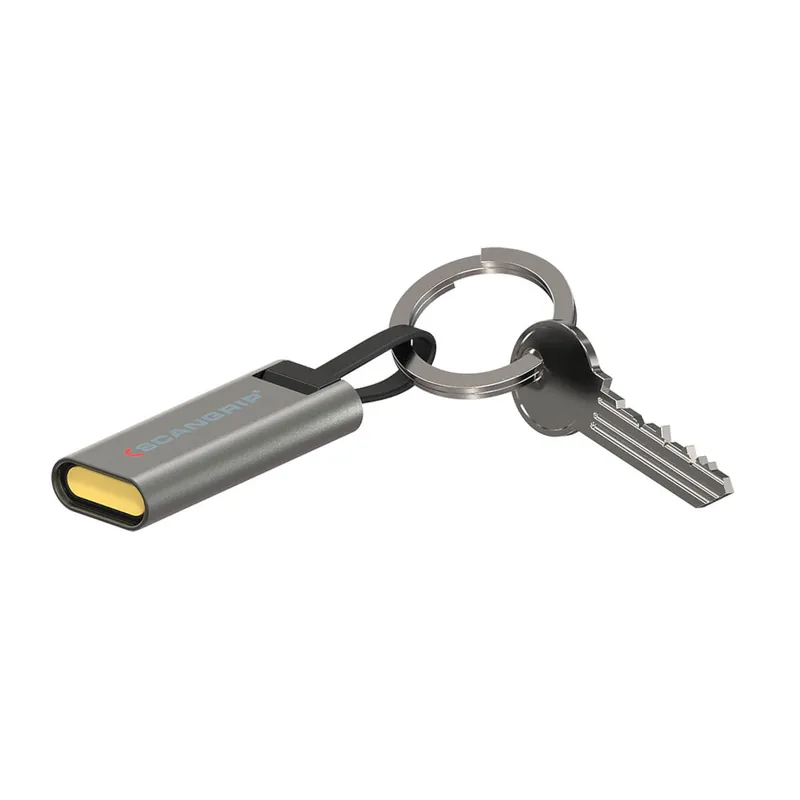 ScanGrip Schlüsselanhängerleuchte FLASH MICRO R, USB Ladekabel Zertifiziert