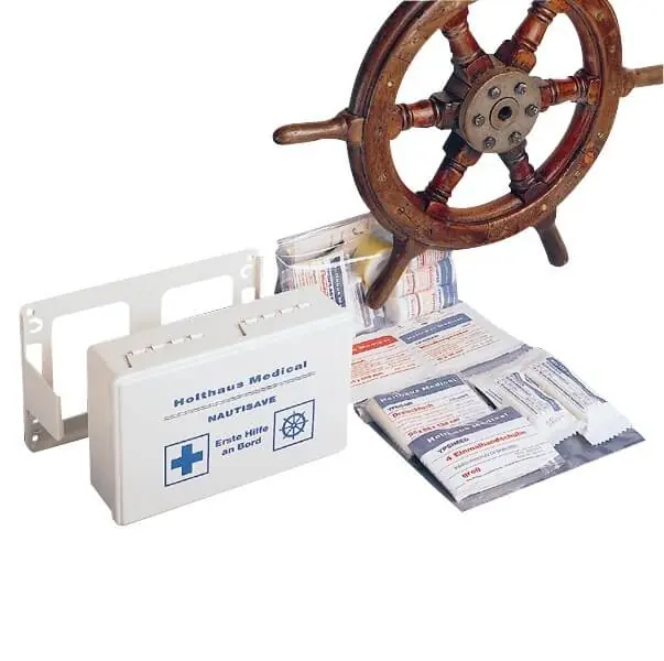 Top-Preis Holthaus Medical NAUTISAVE Verbandkasten mit Dichtung + Wandhalterung