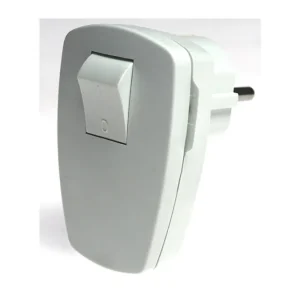 Angebot as-Schwabe Schutzkontakt-Winkelstecker weiß, mit Schalter ohne Beleuchtung