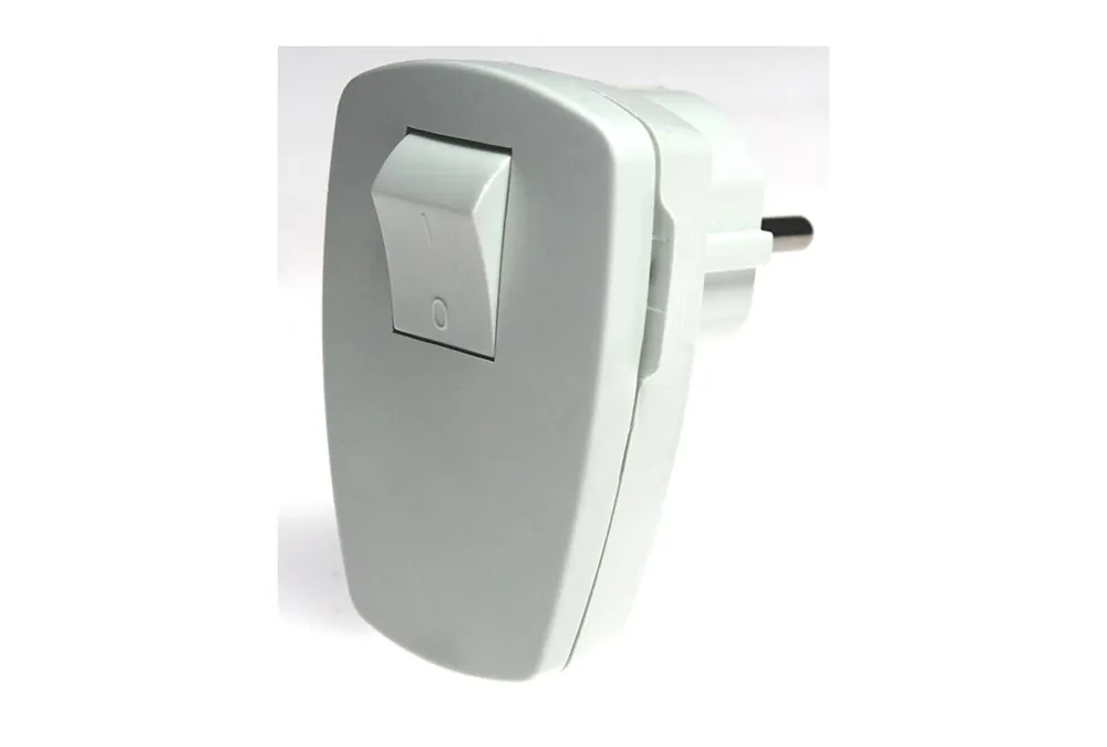 Angebot as-Schwabe Schutzkontakt-Winkelstecker weiß, mit Schalter ohne Beleuchtung