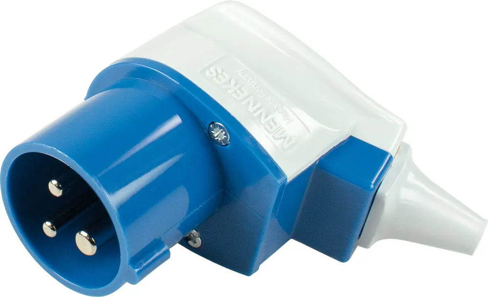 as-Schwabe CEE-Winkelstecker 230V-16A-3polig, blau Abverkauf