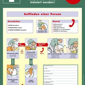 Mega-Angebot Holthaus Medical Tafel Anleitung zur Ersten Hilfe 560 x 400 mm