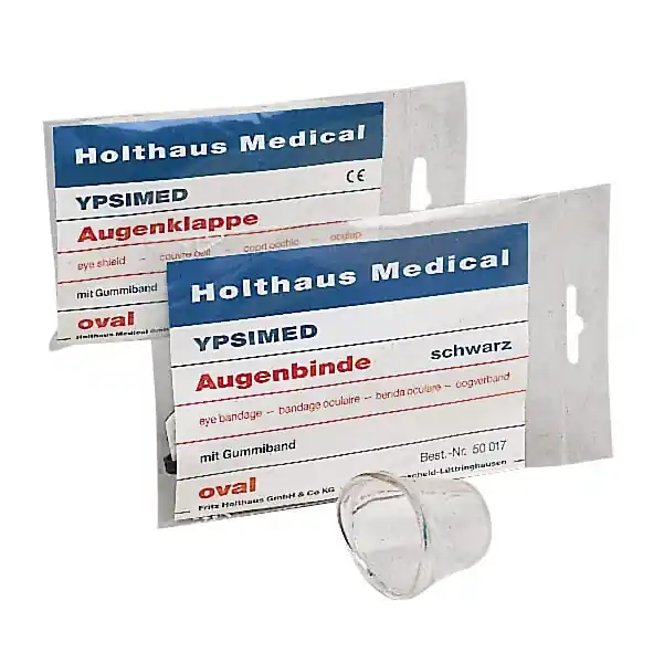 Holthaus Medical YPSIMED Augenbinde schwarz oval mit Gummiband Jetzt Bestellen