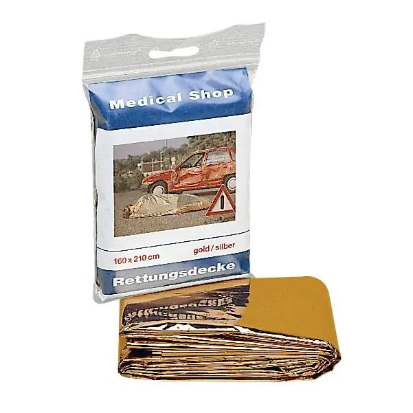 Super-Preis Holthaus Medical Medical Shop Rettungsdecke gold/silber 160 x 210 cm