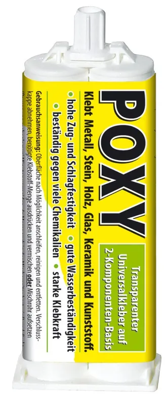 PETEC POXY 2-K-Universalkleber, 50 ml Doppelkartusche Neue Kollektion