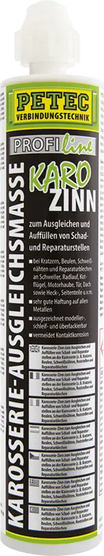 Neuheit PETEC Karo-Zinn Karosserie-Ausgleichsmasse 265 ml