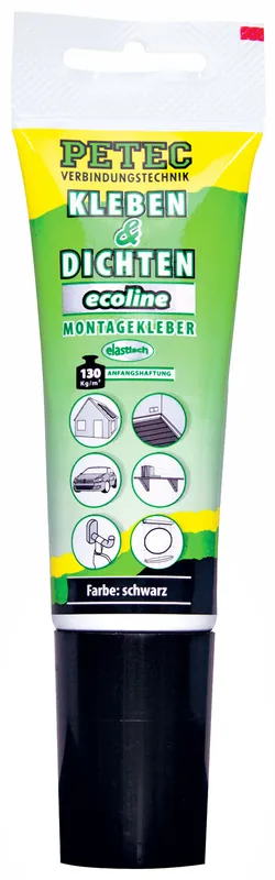 PETEC Montagekleber ecoline 80 ml Farbe: schwarz Sichere Zahlung