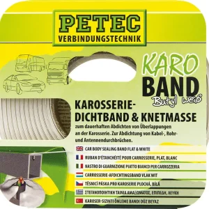 Rabatt PETEC Buthyl Dichtband 20 mm x 3 m weiß, SB-Karte