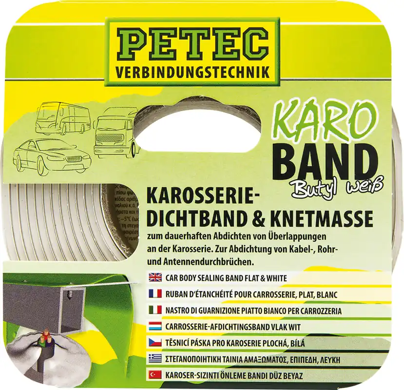 Rabatt PETEC Buthyl Dichtband 20 mm x 3 m weiß, SB-Karte