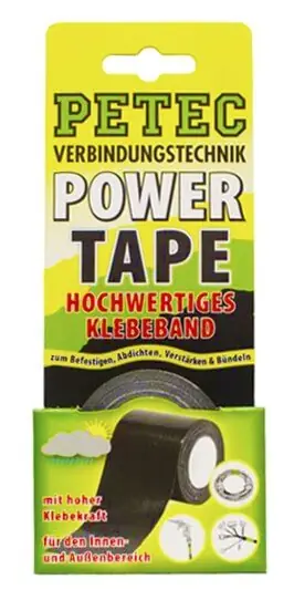 PETEC Klebeband Power Tape schwarz, 5 m Wochenendangebot
