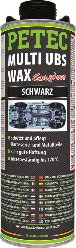 Meistverkauft PETEC Multi UBS -Wax, schwarz, 1000 ml  Inhalt: 1000 ml