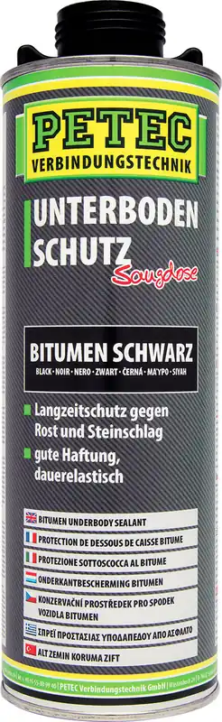 Bestseller PETEC Unterbodenschutz Bitumen schwarz Inhalt: 1000 ml
