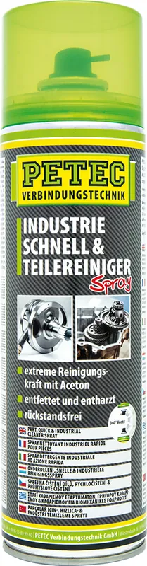 Günstig PETEC Industrie, Schnell- & Teilereiniger Spray, ACETON, 500 ml