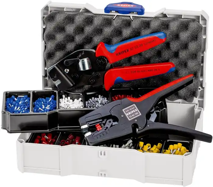 Sonderangebot KNIPEX Aderendhülsensortiment 1252-teiligzange 195 mm,Abisolierzange