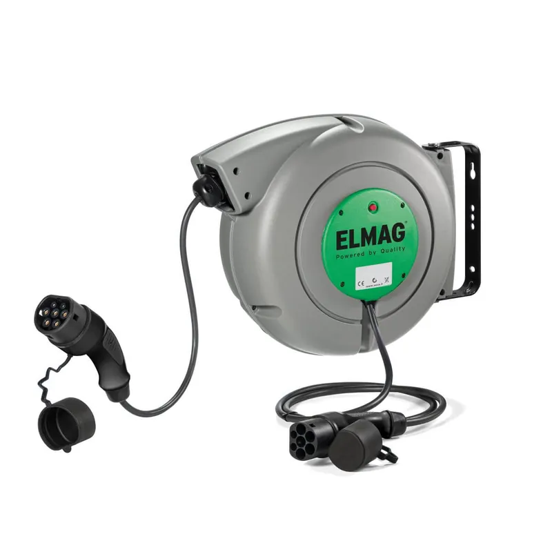 Solange Der Vorrat Reicht ELMAG Kabelaufroller automatisch ZECA EV4162Tter, 5x2,5+1x0,5 mm² (11Kw), IP 42, 2 x Stecker Ty