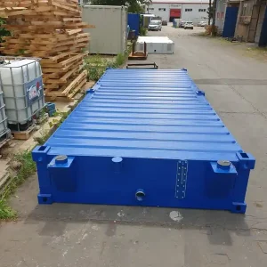 Preisreduziert Containex Fäkalientank 20 ft Enzianblau