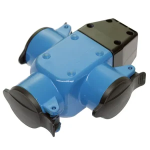 Top-Seller as-Schwabe 3-fach Aktions-Verteilersteckdose, blau