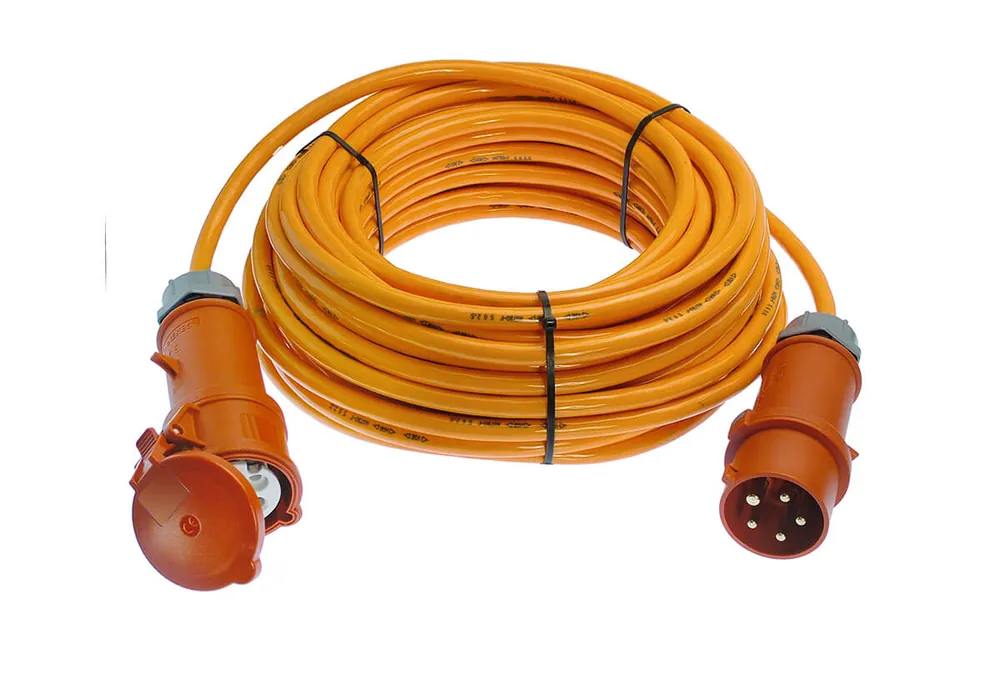 Schneller Versand as-Schwabe Starkstromverlängerung 32A H07BQ-F 5G6, 50 m Kabel: 5x6 mm²