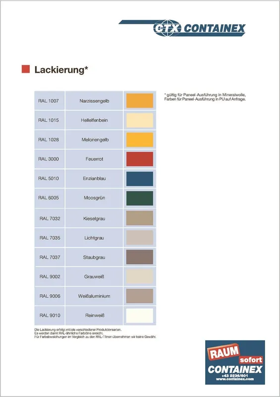 Bestpreis Containex Bürocontainer DA 20ft Innenhöhe 2.340 mm Enzianblau mit Windfang u WC