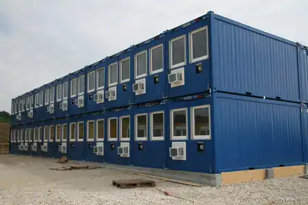 Nur Heute Containex Bürocontainer BM 20ft Innenhöhe 2.340 mm Reinweiss mit WC u Dusche