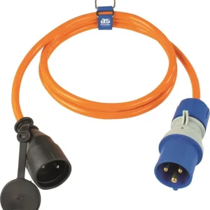 Schneller Versand as-Schwabe Adapterleitung 1,5 m, H07BQ-F 3G2,5, orange F mit NF-Kupplung