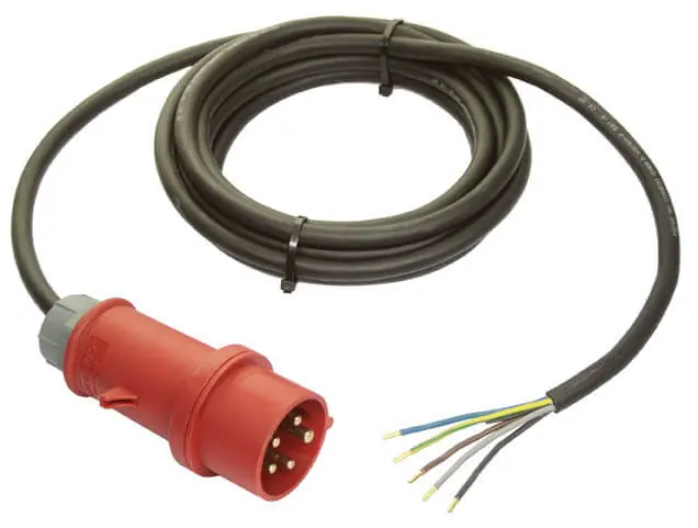 as-Schwabe CEE-Anschlussleitung 5G4, 5 m Kabel: 5x1 Highlight