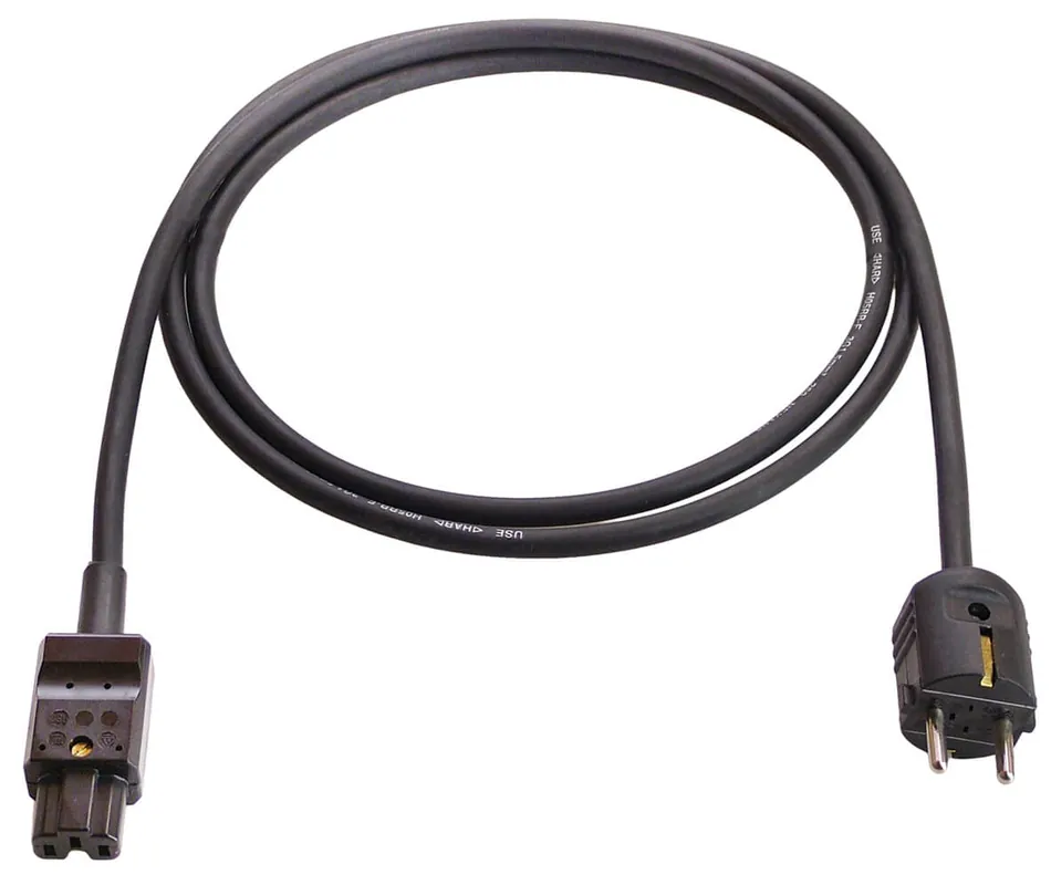 Top-Angebot as-Schwabe Heissgeräte-Zuleitung 155°C H05RN-F 3G1,0, 2 m, schwarz