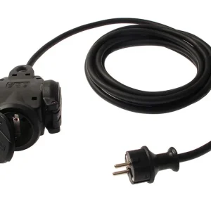 as-Schwabe 3-fach Verteilersteckdose Vollgummi 3G2,5, 10 m Kabel: 3x1 Saisonangebot