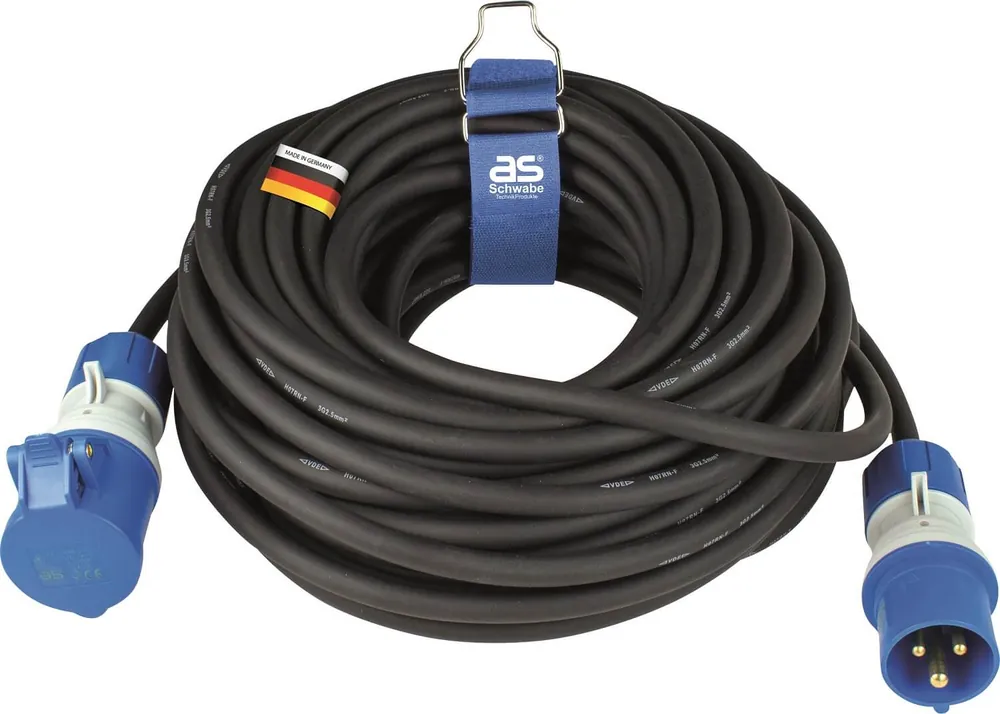 as-Schwabe CEE-Verlängerung powerlight 25 m, schwarz Kabellänge: 25 m Neue Kollektion