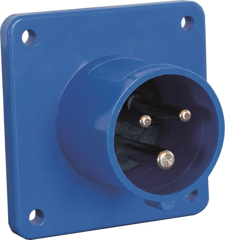 as-Schwabe CEE-Anbaustecker 230V/16A, blau Zertifiziert