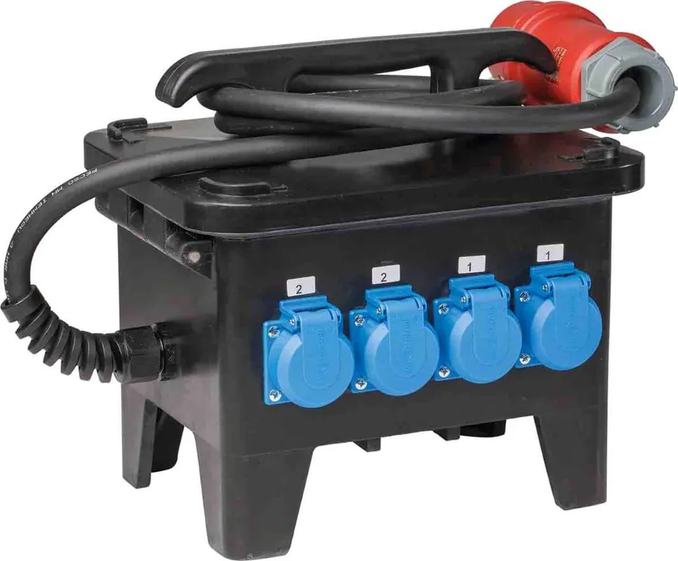as-Schwabe Baustellen-Stromverteiler M19 400 Volt Kracherpreis