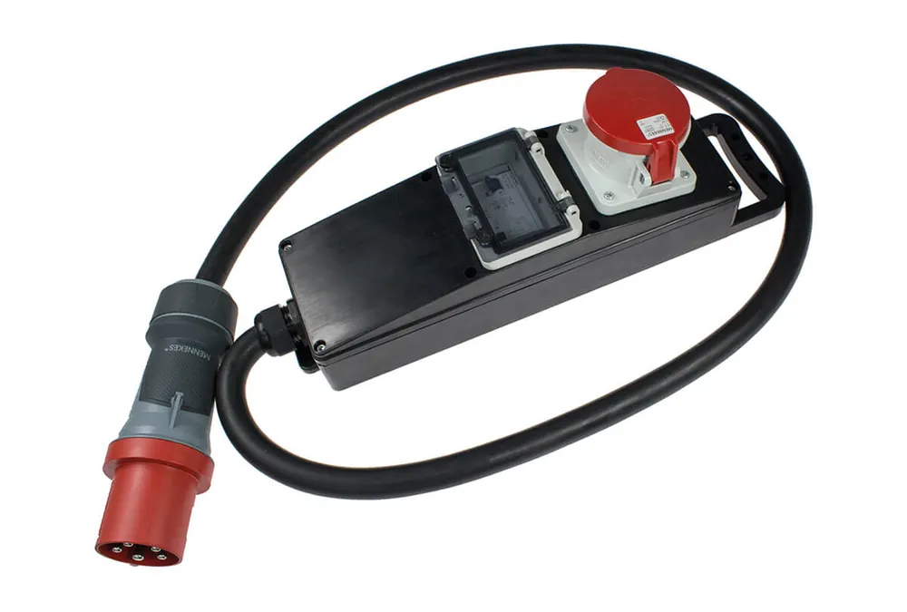 Sonderangebot as-Schwabe Vollgummi-Steckdosenleiste S21+
