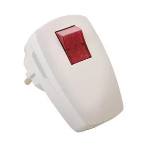 Sale as-Schwabe Schutzkontakt-Winkelstecker schaltbar, weiß