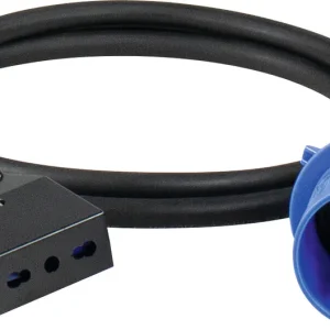 as-Schwabe Adapterleitung 1,5m, schwarz Italienischer Standard CEE Stecker Ausführung: CEE-Stecker Heißes Angebot