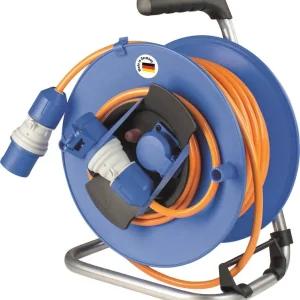 as-Schwabe CEE-Camping-Gerätetrommel 285mm Ø mit Schuko-Steckdose, H07BQ-F 3G2,5 Neu Im Sortiment