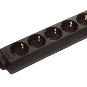 as-Schwabe 6-fach Steckdosenleiste H05VV-F 3G1,5, 1,4 m Farbe: schwarz Direktkauf