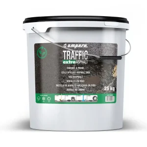 Markenprodukt a.m.p.e.r.e. Ein-Komponenten Kaltasphalt Traffic Asphalt, 25 kg Schwarz