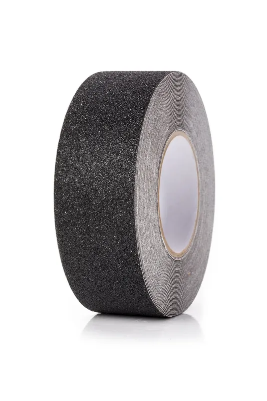 a.m.p.e.r.e. Antirutschbelag Traffic Safety Tape, 50 mm Breite, Länge 18 m Schwarz Farbe: Schwarz Nur Für Kurze Zeit