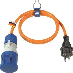 Super-Preis as-Schwabe CEE-Adapterleitung powerlight an Stecker und Kupplung, H07BQ-F 1,5 m, orange